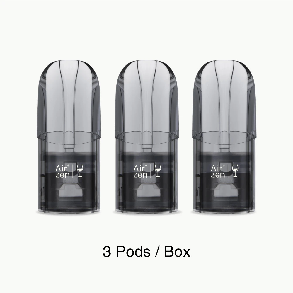 Airzen branded replacement pods, 3 count per retail box, shown against a white background.