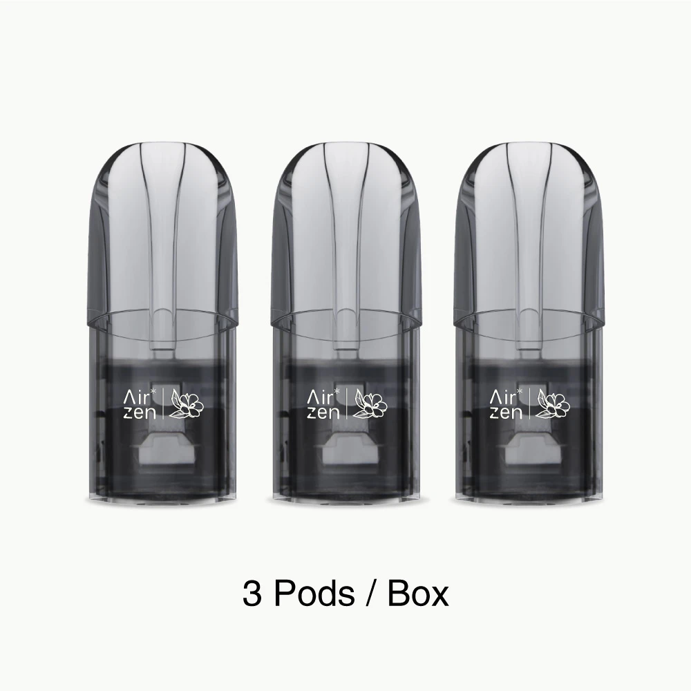 Airzen branded replacement pods, 3 count per retail box, shown against a white background.
